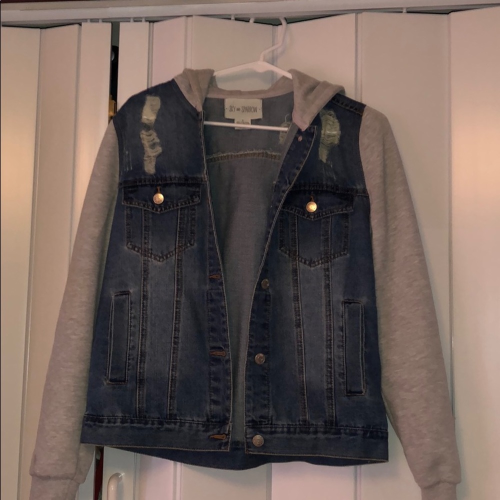 Jean jacket hoodie